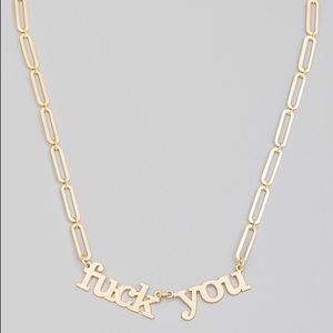 “FU” necklace